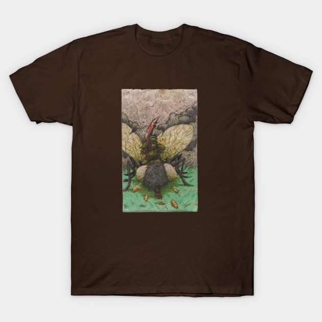 Zombie warlord on Demon Fly T-Shirt by Hominid